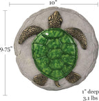 Spoontiques -Garden Décor - Turtle Stepping Stone - Decorative Stone for Garden