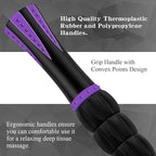 Muscle Roller Massage Roller Stick for Athletes, Help Reducing Muscle Soreness Cramping Tightness Leg Arms Back Calves Muscle Massager（Purple Black- 18 inch）