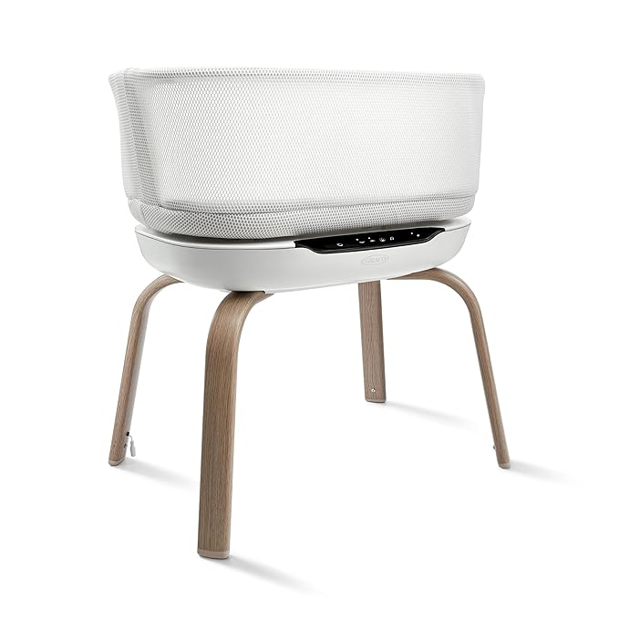 Graco SmartSense Soothing Baby Bassinet – Smart Newborn Bassinet Detects and Automatically Responds to Baby's Cries – for Newborn Babies to 6 Months
