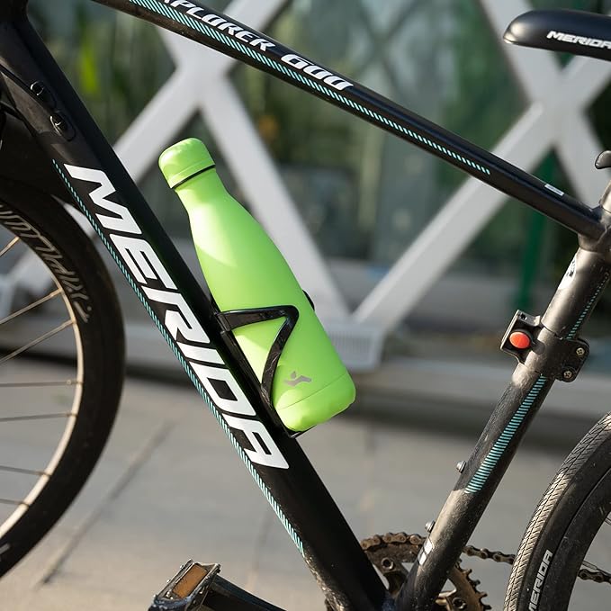 Insulated Water Bottles,12 oz Double Wall Stainless Steel Vacumm Metal Flask for Sports Travel,Green