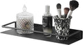 JOOM Metal Wall Floating Shelf - Metal Wall Shelf, Black Floating Shelf, Small Bathroom Shelf, (Black, 16Inch)
