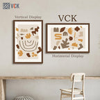 VCK 24x36 Brown Poster Frame 3 Pack, Wood Picture Frame with Exclusive Wood Grain, Wall Mounting Hanging