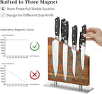 Magnetic Knife Block Without Knives,Magnetic Universal Stands with Strong Enhanced Magnets Strip Kitchen Storage Cutlery Large Organizer ，Knife Holder for Kitchen Organizer