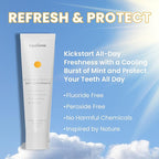 AquaSonic Complete Care Toothpaste - Refresh & Protect Day, Repair & Whiten Night - Fluoride Free Natural, Anti-cavity, Anti-plaque, Reharden, Strengthen, Whiten, Detoxify