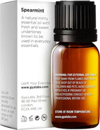 Gya Labs Spearmint Essential Oil for Diffuser & Skin - 0.34 Fl Oz - 100% Pure Natural Spearmint Oil for Facial, Hair, Massage, Aromatherapy & Candle Making Scent