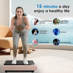 Vibration Plate Exercise Machine - Whole Body Workout Vibration Platform Lymphatic Drainage Machine for Weight Loss Home Fitness with Resistance Bands Remote