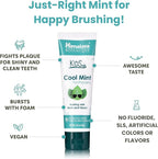 Himalaya Botanique Kids Toothpaste, Cool Mint, Fluoride-Free, Gentle, No Artificial Colors, SLS Free, Gluten Free, Cruelty Free, Vegan, Foaming, 4 Oz, 1 Pack…