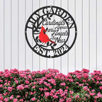 Personalized Name Garden Cardinal Metal Signs, Custom Family Name Yard Decor for Outdoor Outside, Cardinal Lawn Patio Stake Gardening Enthusiasts Grandmothers Gift