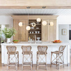 KCO Modern Silver Milk Glass Pendant Light 6 Light Pendant Light Fixture Chandelier Brushed Nickel Chandelier Modern Hanging Linear Light Fixture for Dining Room Kitchen Island