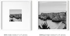 HAUS AND HUES 8x8 White Metal Picture Frames Matted to 4x4 - Features Premium Aluminum, Shatterproof Plexiglass - Ideal for Home, Room, Office (8x8 in, White, Set of 3)