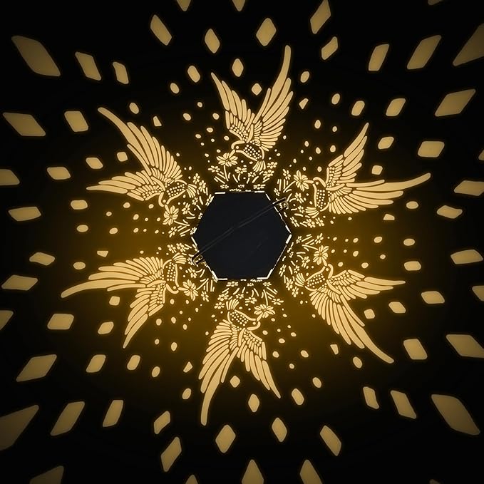 2 Pack Hummingbird Solar Lanterns Outdoor Waterproof - Birthday Gifts for Women, Men, Mom, Solar Lights Outdoor Hanging Garden Decor for Outside, Patio, Outdoor, Yard, Lawn, Balcony