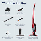 Electrolux Ergorapido Pet Cordless 2-in-1 Vacuum Cleaner with Motorized Pet Nozzle for Easy Pet Hair Removal, 48-Minute Run Time, 2 Power Modes, Chili Red