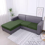 hyha Waterproof Couch Cushion Covers, Sectional Sofa Slipcovers Washable, L Shape Chaise Dog Couch Covers for Sectional Sofa, Universal Furniture Protector (1 Piece for Chaise, Bronze Green)