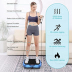 AXV Vibration Plate Exercise Machine Whole Body Workout Portable Mini Vibrate Fitness Platform Lymphatic Drainage Machine for Weight Loss Shaping Toning Wellness Home Gyms Workout (Mini)