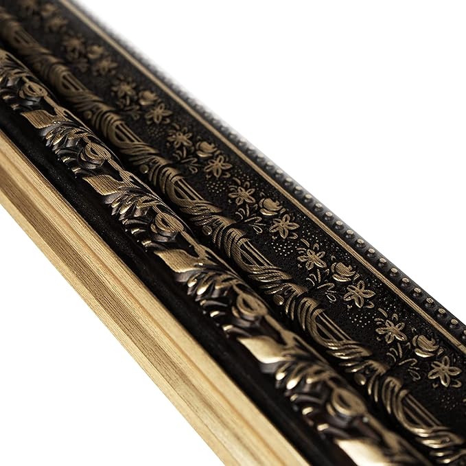 Bathroom Wall Mirror, Decorate Bathroom Mirrors for Wall, Rectangle Modern Bathroom Wall Mounted Mirror Vertical or Horizontal Hanging for Living Room (Gold Framed 40" x24'')