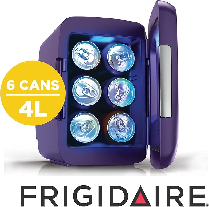 Frigidaire EFMIS179 Gaming Light Up Mini Beverage Refrigerator, Purplehaze