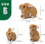 Bunny Decor Yard Decorations Outdoor Set of 3, Bunny Decorations for Home Garden Outdoor Statues, Easter Rabbit Figurines mom Gifts