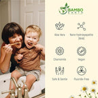 Natural Fluoride Free Toothpaste - Nano Hydroxyapatite, Remineralizing, Sensitive Teeth, Whitening & Zero Waste Tube - Dentist Recommended for Adult & Kids Oral Aloe Vera & Chamomile (2 Pack, Aloe)