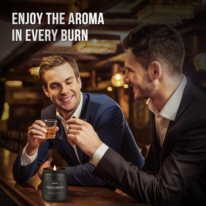 Scented Candles Set - 8 Pack Soy Jar Candle for Home Scented, Aromatherapy Candle Gifts for Men, Women and Birthday, Masculine Home Fragrance Candle