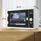 UV Sanitizer Cabinet. Dual Lamp UV Light Sanitizer Box with Timer Setting, Suitable for Cleaning of Various Items