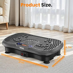 AXV Vibration Plate Fitness Platform Exercise Machine Vibrating Lymphatic Drainage Shaking Full Body Shaker Workout Vibrate Stand Shake Board Sport Gym for Weight Loss Fat Burner for Women Men