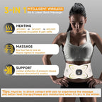 Abs Stimulator Abdominal, ab Belt Muscle Stimulator with Heat for Belly Fat Loss, Stomach Cellulite Melting, Postpartum Care Smooth & Firming, Lower Back Massager for Pain Relief Women Men Gifts