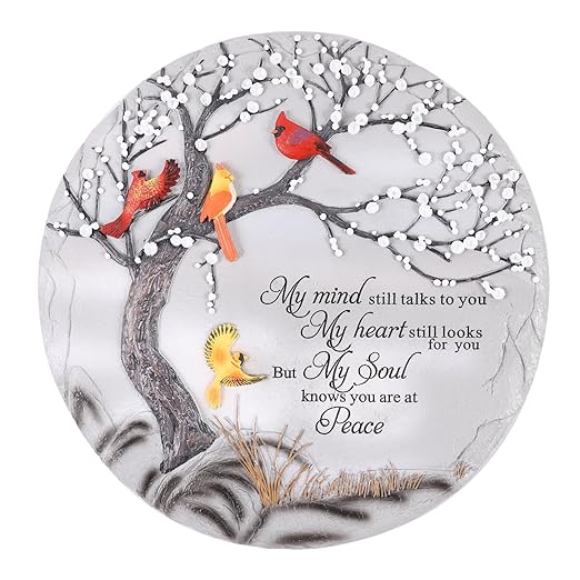 Cardinal Memorial Graden Stones, Garden Stones in Memory of Loved Ones, Memorial Gifts for Loss of Mother Father, Memorial Stepping Stones for Outdoor Decor, Memorial Gifts