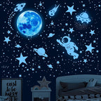 530Pcs Glowing Stars for Ceiling,Glow in The Dark Stars,Space Wall Decals Solar System Galaxy Planets Wall Stickers for Kids, Wall Decor for Girls Kids Bedroom Nursery Birthday Party Favor