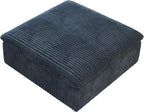 Modern Down Filled Sigle Middle Seat, Cloud Modular Sectional Sofa, Contemporary American Wide Deep Seat Couches for Living Room Apartment and Bedroom,No Assembly Required,Blue