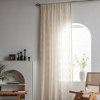 Sutuo Home Boho Sheer Curtains for Nursery Bedroom Kitchen,Bohemian Lace Curtains Crochet Florals Embroidery Handmade Knitted Tassels Vintage Chic Farmhouse Drape Rod Pocket 1 Panel 59" W x 72" L