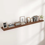 Floating Shelves for Wall, Large Wall Mounted Shelves with Invisible Brackets, Long Wood Floating Shelf for Living Room, Bedroom, Kitchen, (Walnut, 72" W x 9" D x 1.5" H)