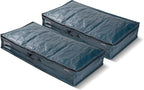 CleverMade Under Bed Storage Bag - Collapsible Storage for Shoes and Clothes Easy Use - Heavy Duty Utility Bag Home