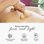tuuli Accessories – Back Massager with Smooth Ball Rollers, Multi-Functional Back Roller, Neck Massager, Eases Muscle Tension and Supports Skin Health, Muscle Roller 7 x 3 inches