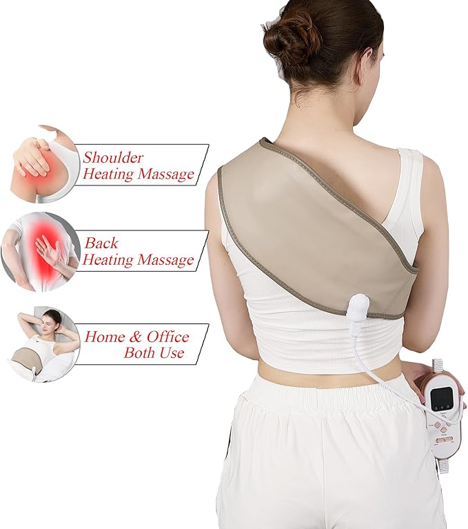 Slimming Electric Belt Hot Compress Electrified Heating Massage Pads for Lower Back Pain Far Infrared Heating Pads Lower Back Abdomen 7 Heat Settings up to 149°F