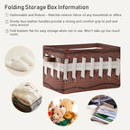 Storage Basket Bin American Football Cool Organizer Basket Collapsible Shelf Basket Cube with handle for Nursery Bedroom Bathroom, one sizex1