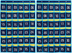 Loghot Classroom Accessories Closet Pocket Chart for Cell Phones Holder Wall Door Hanging Organizer (36 Pockets Blue 2Pc)
