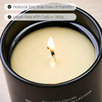 M&SENSE Natural Soy Candle| Lavender Vanilla | 5.3 oz | Minimalist Scented Candle for Relaxation, Gifting, Home Décor | for Bedroom, Office, Party Small