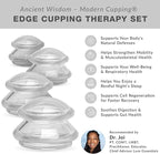 Silicone Cupping Therapy Set Professional Massage Cupping Cups for Cupping Therapy - 8 Cup Kit for Massage, Myofascial Release, Cellulite Reduction - Pack of 2 (Lure Clear)