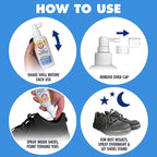 Arm & Hammer Shoe Refresher Spray, Odor Eliminator for Sneakers, 24 Odor & Wetness Control, Aerosol-Free Shoe Deodorizer Spray, Ocean Blast Scent, 3.4 oz