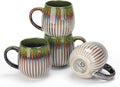 CosyCorner Ceramic Coffee Mugs Set, 17 oz Large Coffee Cups for Home and Office, Ceramic Cup for Coffee & Tea（B×4 pcs）