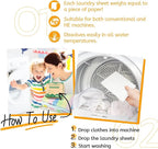 Laundry Detergent Sheets Up to 160 Loads, Amber Dusk - Great For Travel,Apartments, Dorms,CLEARALIF Laundry Detergent Strips Eco Friendly & Hypoallergenic - 80 Sheets