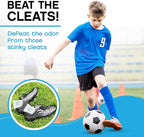 NonScents Shoe Deodorizer 2-Pack (4 Count) - Odor Eliminator, Air Freshener, Smell Absorber, Scent Remover for Shoes, Gym Bags, Soccer Cleats, Closets, Pet Area, Reusable - Shoe Deodorant