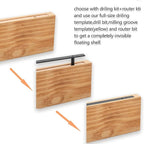 69'' Heavy-Duty Floating Shelf Bracket, Hidden Shelf Bracket for Fireplace and Shelves, if Installed on Studs, max-Load of 210 pounds, Hidden Bracket 69 inches, (with Premium Build kit)