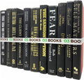 Curated Decorative Books Hardcover Décor Books for Home Décor, Choose Color, Interior Design, Office, Wedding Display, Instant Library, or Staging (Black, One Foot)