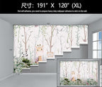 WFBHUA-Kids Tree Wallpaper Cute Animals Plants Bird Wall Decor Mural for Nursery Boys Girls Bedroom Room (Not Peel and Stick)