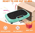 HOTWAVE Vibration Plate Exercise Machine for Lymphatic Drainage, Power Vibrating Plates Platform for Weight Loss - Whole Body Shaker Vibration Plate Machine Home Gym Shaping Fitness Workout