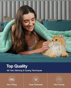 Pawque Super Soft Cozy Throw Blanket Twin Size for Couch Bed, Fluffy Sherpa Fleece Reversible Thick Warm Fuzzy Blanket for All-Season, 3D Checkered Jacquard Decorative Blankets, Sage Green, 60"x80"