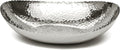 Monarch Abode Hand Hammered Decorative Bowl for Home Decor, 12.75-Inch Polished Stainless Steel – Key Bowl for Entryway Table, Catch All, Decorative Fruit Basin, Key Holder, Bowls for Home Decor