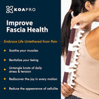 KOAPRO Facia Blaster for Cellulite and Sore Muscles – Large, Full Body Manual Trigger Point Massager for Deep Tissue Relief on Back, Neck, Legs, Myofascial Release Tool Alleviates Tension and Aches