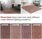 Keen Home Design 3x5 Rug - Machine Washable Entry Rug with Non-Slip Backing, Ideal for Enteryway, Kitchen, Bathroom, Laundry Room - Vintage, Easy Clean, Durable, Low Pile Rug - (3' x 5')